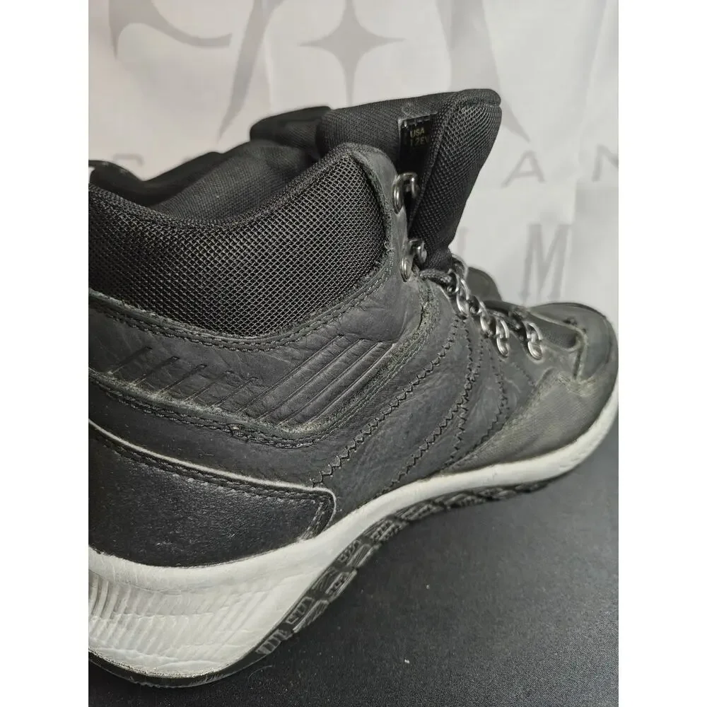 WOLVERINE - Luton - Men's 12 EXTRA WIDE Mid Steel-Toe Hiker - Boot Black